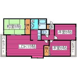 グランメール山川の物件間取画像